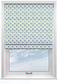 Chatsworth, Blue River - Motorised Roman Blind
